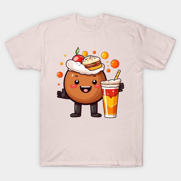 kawaii  junk food T-Shirt cute  funny T-Shirt by nonagobich